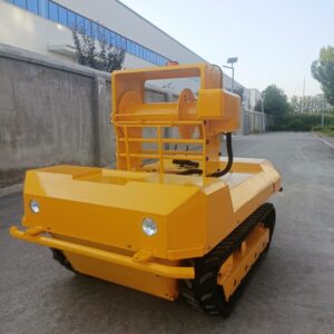 Tracked mobile mooring winch, rubber crawler chassis remote control mooring winch
